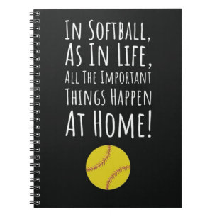 Carnet Idées Cadeau de l'équipe de softball Fastpitch Pla