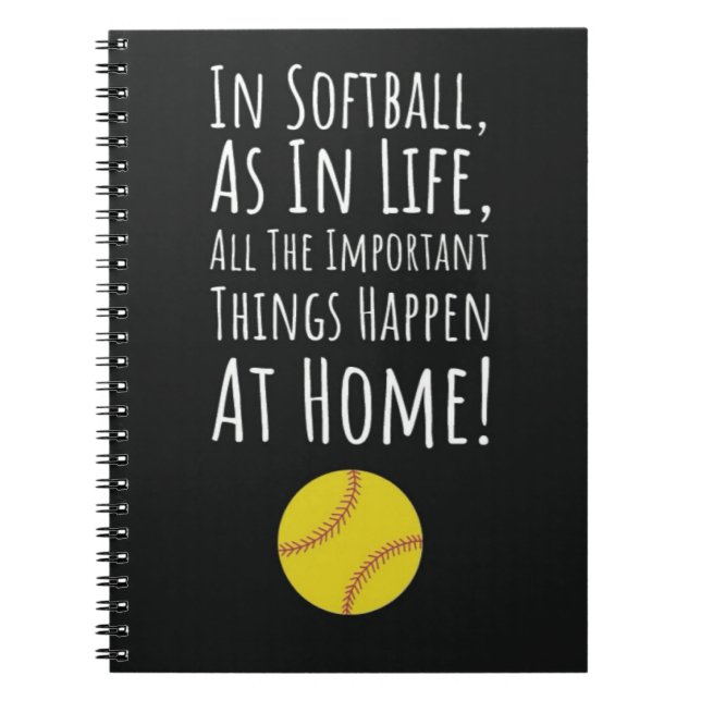 Carnet Idées Cadeau de l'équipe de softball Fastpitch Pla (Devant)