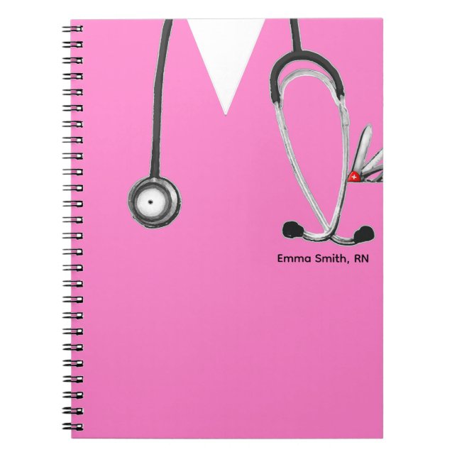 Carnet idées cadeaux d'infirmière personnalisée (Devant)
