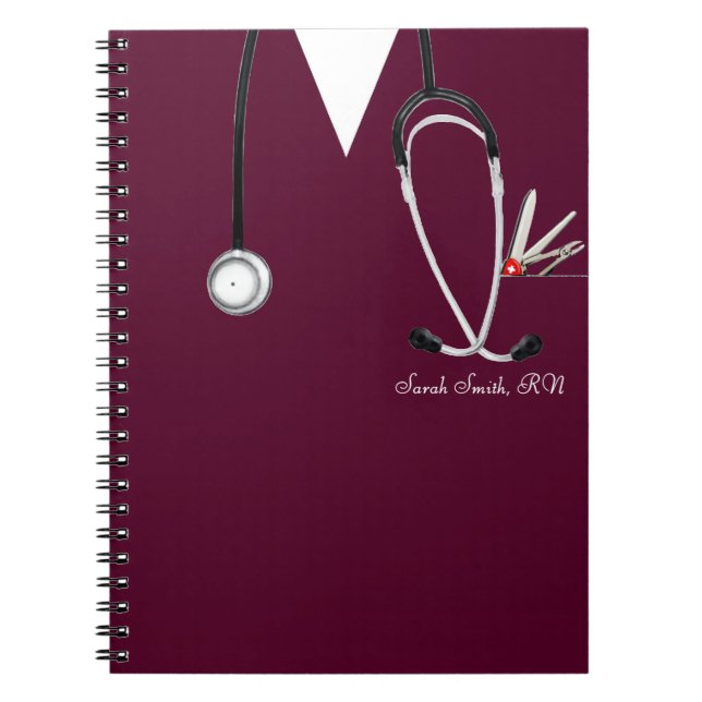Carnet idées cadeaux d'infirmière personnalisée (Devant)