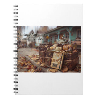 Carnet Idées de journalisme vintage automne