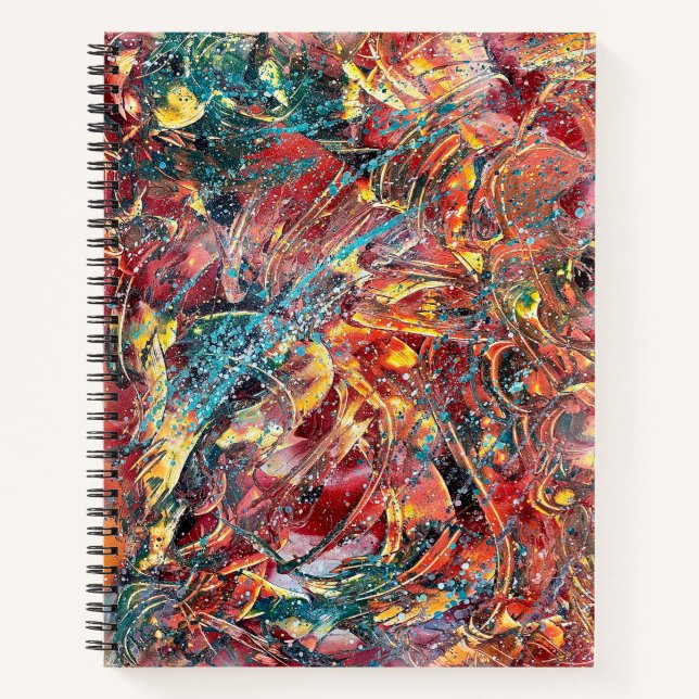 Carnet Ignition Studies No. 1 – Art abstrait en spirale (Devant)