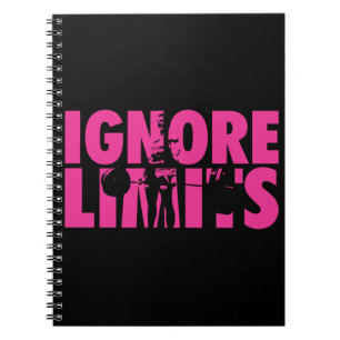 Carnet IGNORE LIMITS - Motivation pour l'haltérophilie de