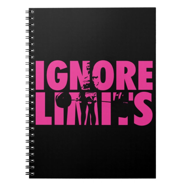 Carnet IGNORE LIMITS - Motivation pour l'haltérophilie de (Devant)