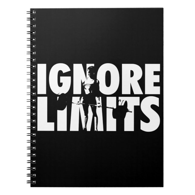 Carnet IGNORE LIMITS - Motivation pour l'haltérophilie de (Devant)