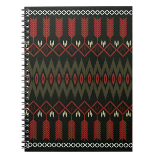 Carnet Ikat Motif : Ornement ethnique géométrique