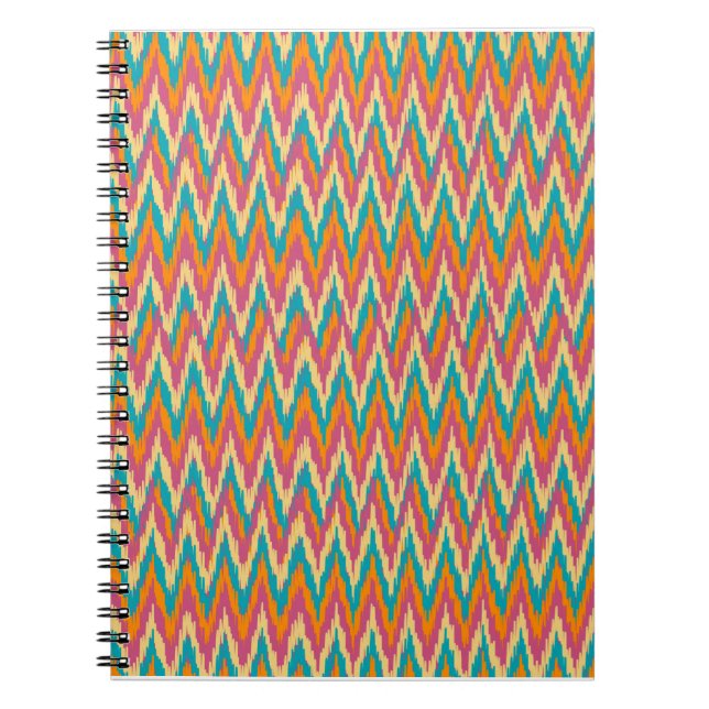 Carnet iKat Zigzag Design Couleurs d'épices (Devant)