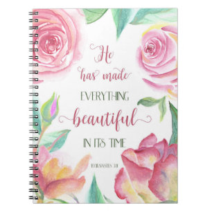 Carnet Il A Tout Fait De Beaux Ecclésiastes 3:11