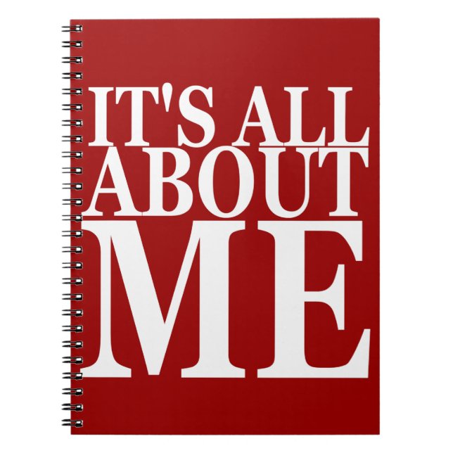 Carnet Il est tout au sujet de moi (Devant)