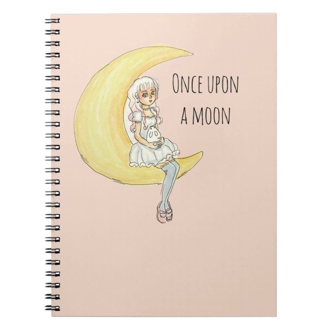 Carnet Il était une fois une fille lapin de lune (Devant)