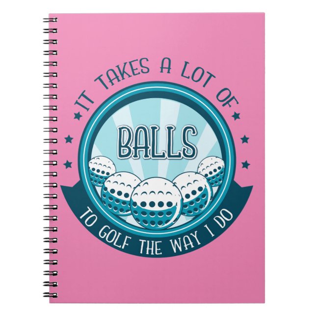 Carnet Il Faut Beaucoup De Ballons Au Golf Comme Je Le Fa (Devant)