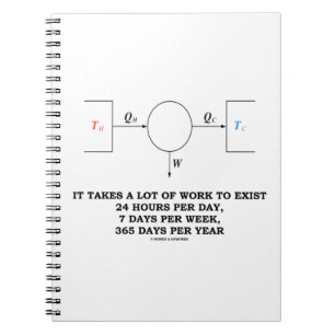 Carnet Il Faut Beaucoup De Travail Pour Exister (Thermody