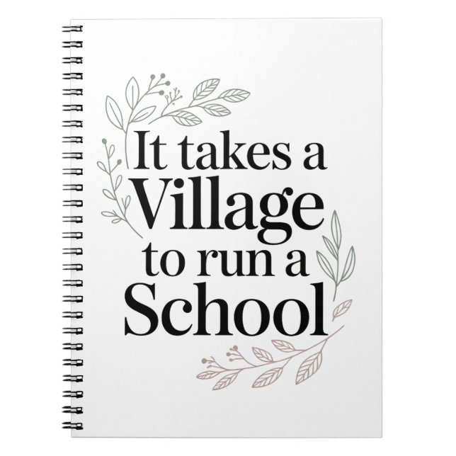 Carnet Il faut tout un village pour diriger une école Cit (Devant)
