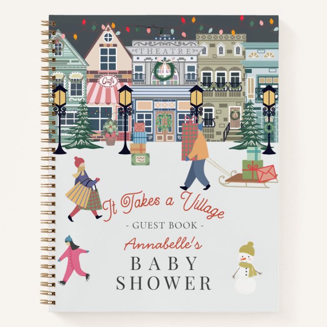Carnet Il Faut Un Baby shower Village Vacances (Devant)