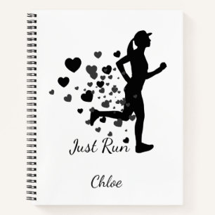 Carnet Il suffit d'exécuter Custom Name Runners Marathon