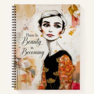 Carnet Il y a de la beauté dans le portrait inspirant de 