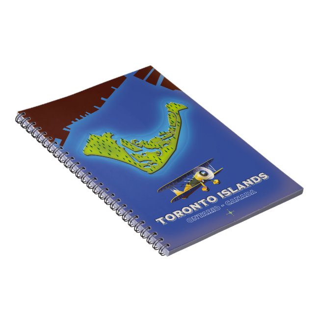 Carnet Îles de Toronto, Ontario, Canada carte (Côté Droit)