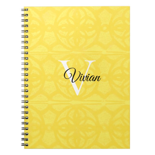 Carnet Illuminating Yellow Spiral Photo Notebook (Devant)