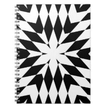 Illusion géométrique moderne en noir et blanc