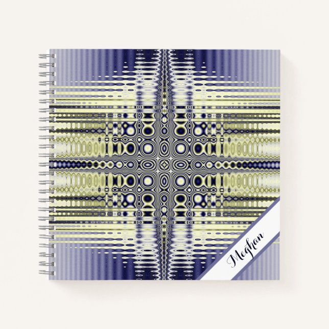 Carnet Illusion optique personnalisée Fractale (Devant)