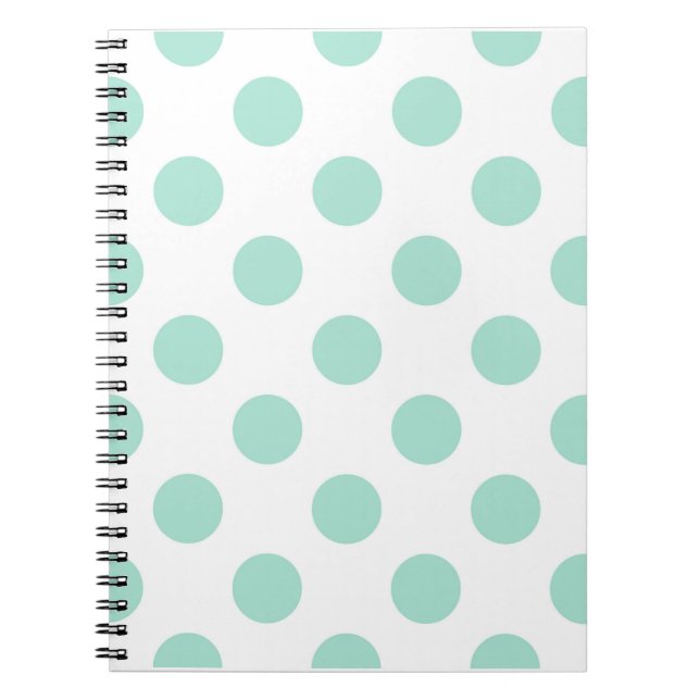 Carnet Illustrateur de Motif de point Motif Pois vert (Devant)
