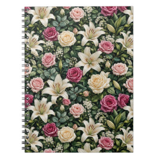 Carnet Illustration botanique florale de magnolia luxuria