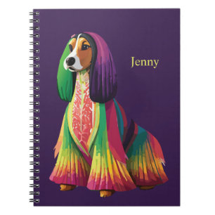 Carnet Illustration colorée de chien