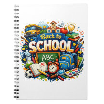 Illustration colorée de rentrée scolaire