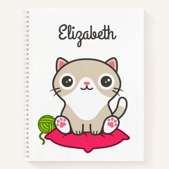 Carnet Illustration Cute Kitty (Devant)