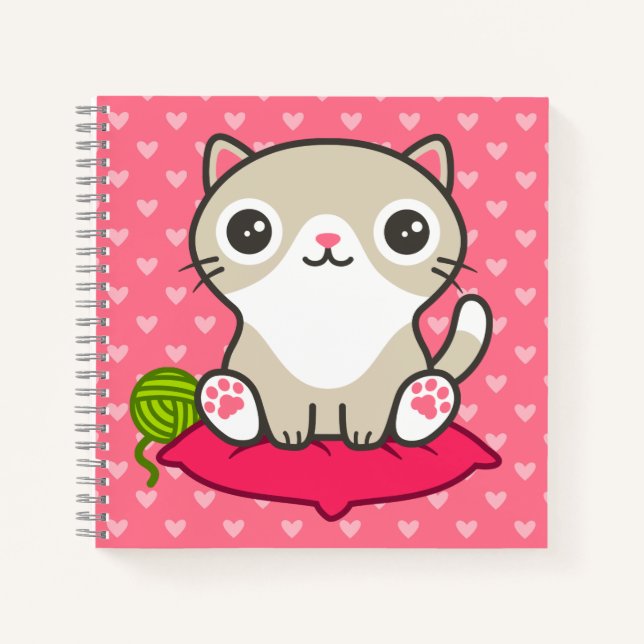 Carnet Illustration Cute Kitty (Devant)