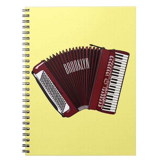 Carnet Illustration d'accordion (Devant)