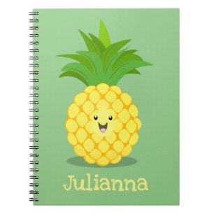 Carnet Illustration d'ananas mignon