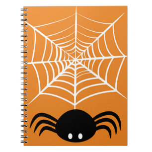 Carnet Illustration d'araignée d'Halloween effrayante