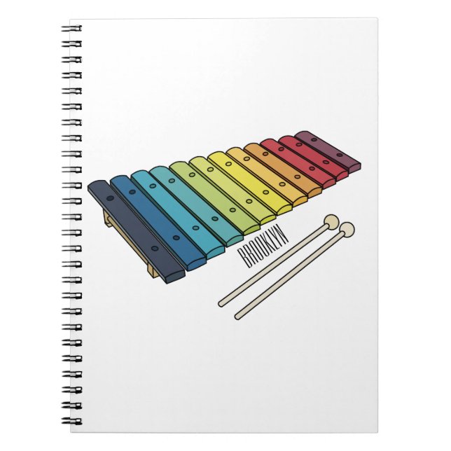 Carnet Illustration de bande dessinée en Xylophone (Devant)