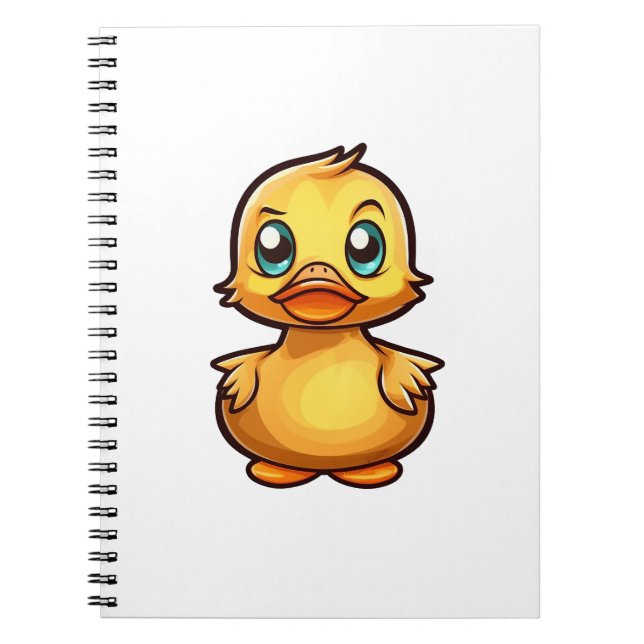Carnet Illustration de canard de dessin (Devant)