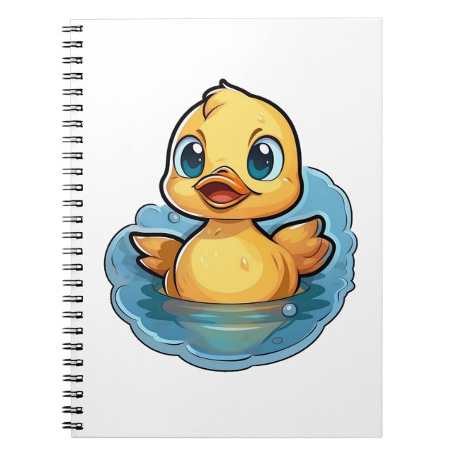 Carnet Illustration de canard de dessin (Devant)
