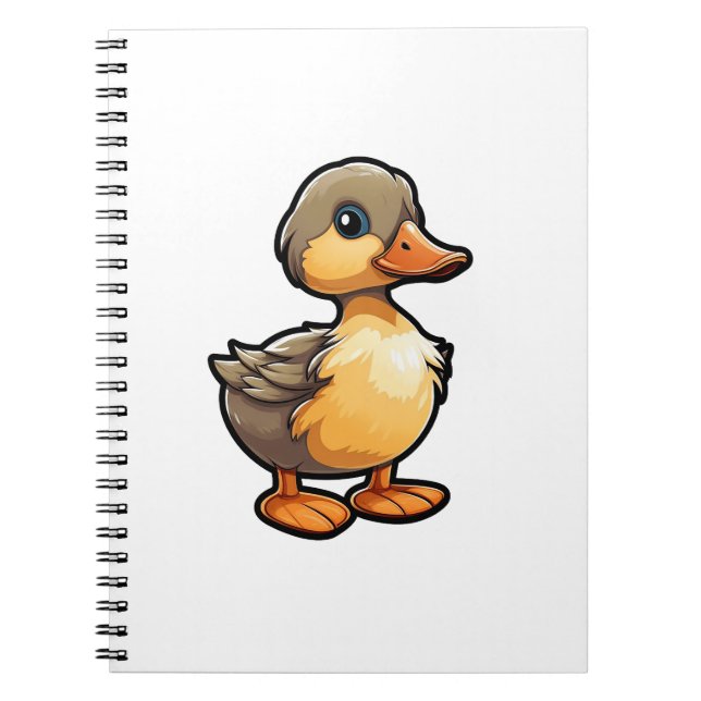 Carnet Illustration de canard de dessin animé (Devant)
