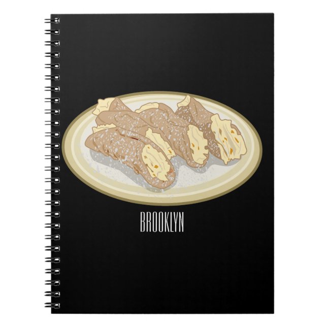 Carnet Illustration de Cannoli (Devant)