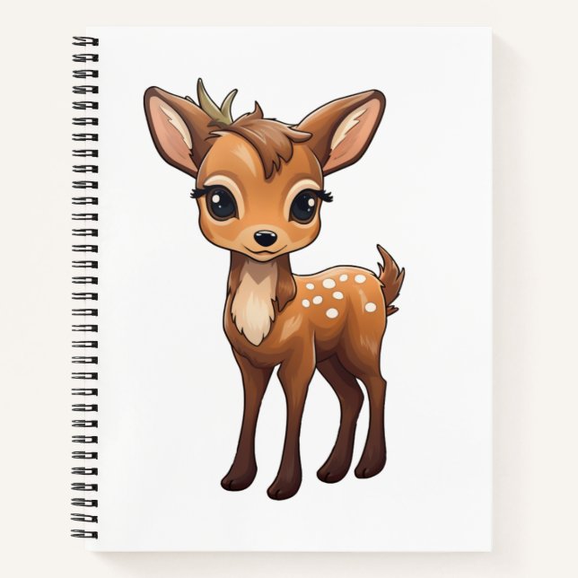 Carnet Illustration de cerf de dessin (Devant)