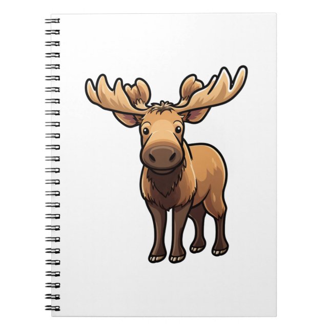 Carnet Illustration de cerf de dessin (Devant)