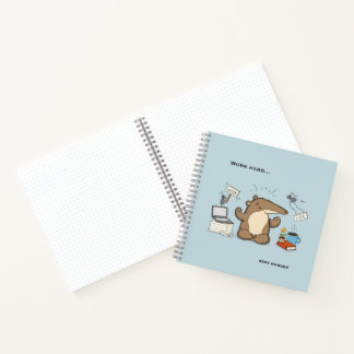 Carnet Illustration de chasseur de notifications drôle de