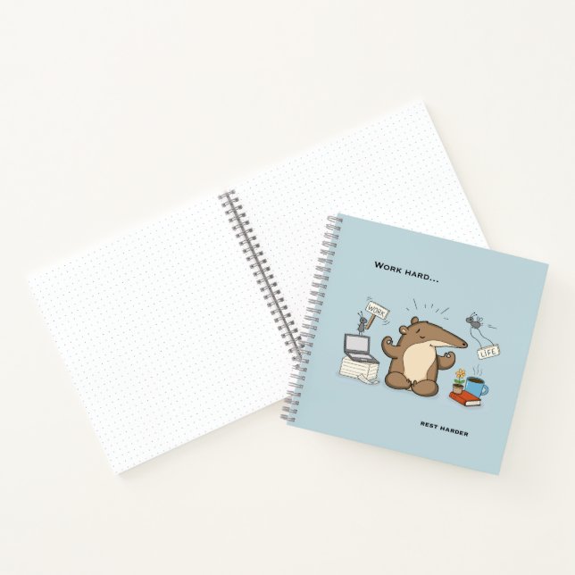 Carnet Illustration de chasseur de notifications drôle de (Intérieur)