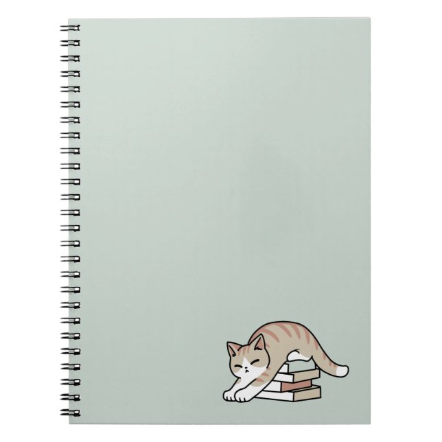 Carnet Illustration de chat Lover - Curled Up & Cosy (Devant)
