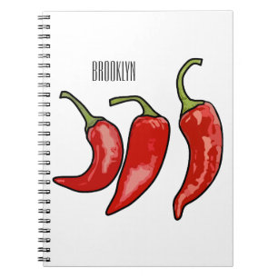 Carnet Illustration de chili