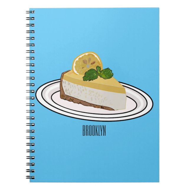 Carnet Illustration de citron cheesecake (Devant)