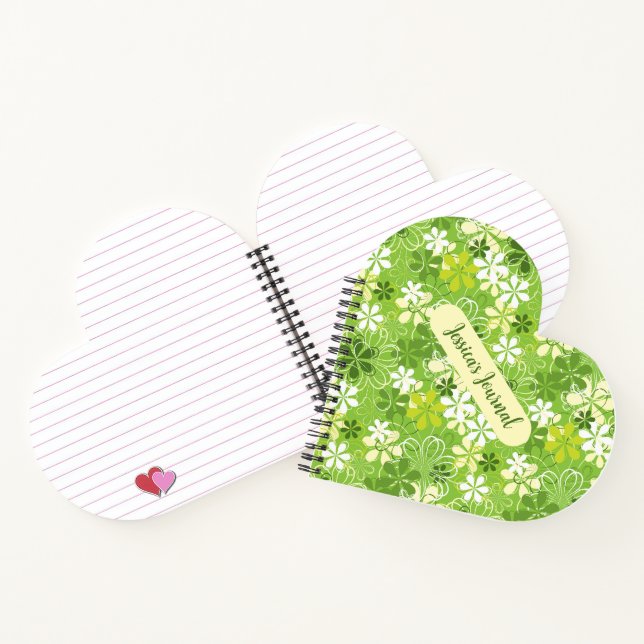 Carnet Illustration de couleur mignonne Daisy motif flora (Intérieur)