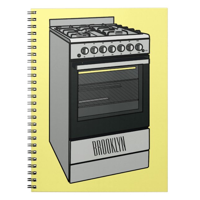 Carnet Illustration de cuisinière électrique de dessin an (Devant)