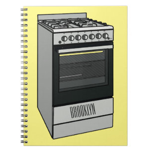 Carnet Illustration de cuisinière électrique en cartoon
