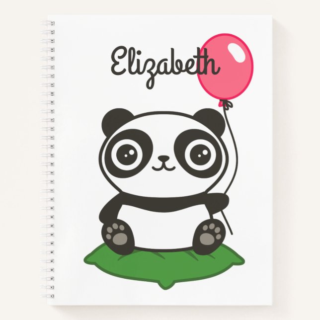 Carnet Illustration de Cute Panda (Devant)