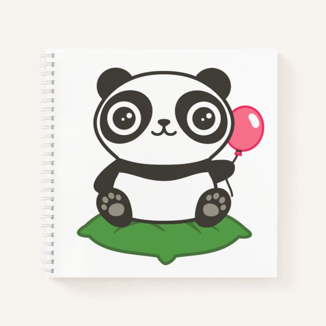 Carnet Illustration de Cute Panda (Devant)